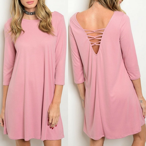 Bo Bel Dresses & Skirts - Dusty Blush Dress {Bo Bel}